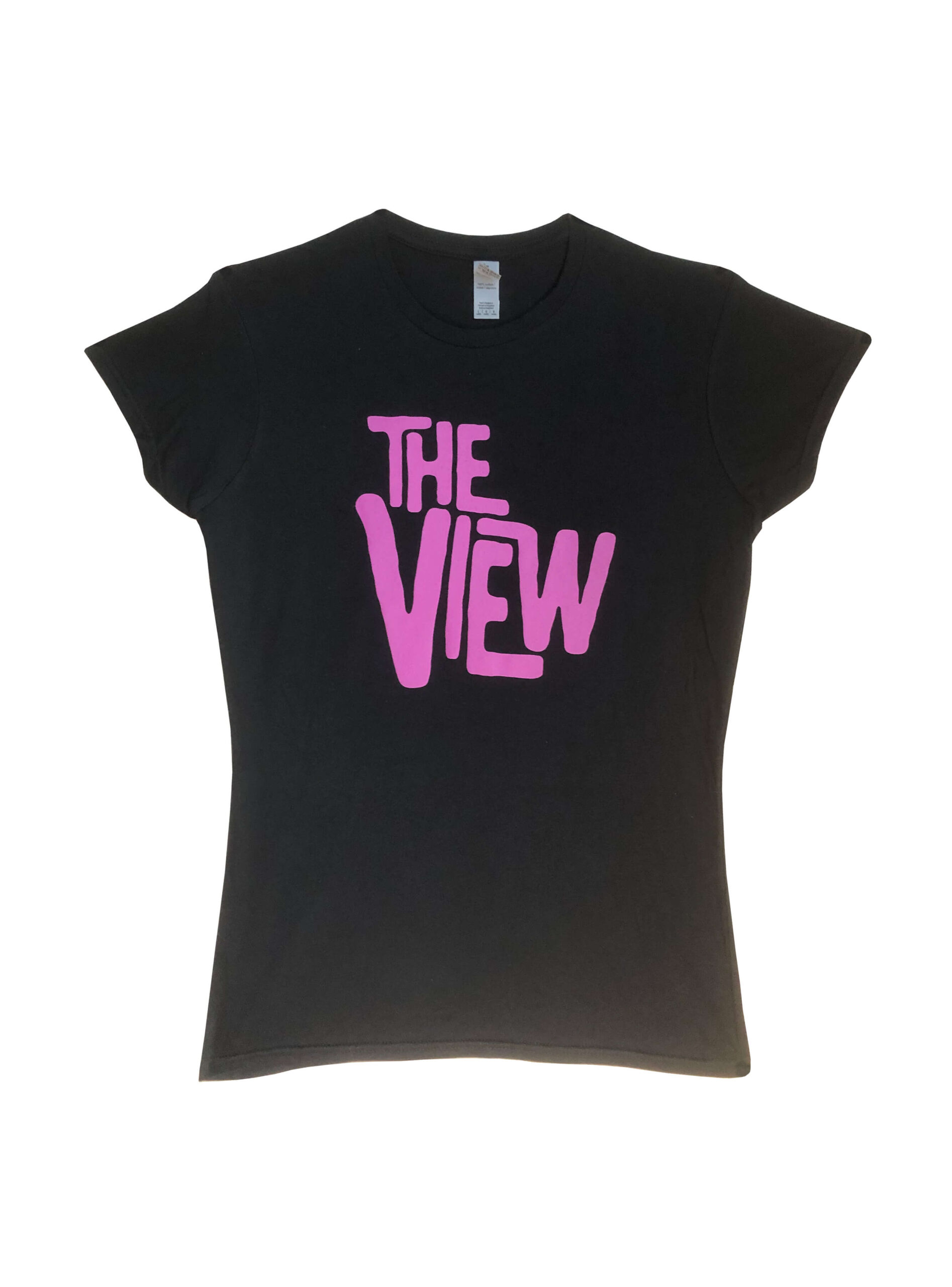 The View Ladies black tee w purple logo