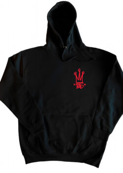 NEW - BAD Crown Hoodie - flock print